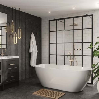 White Grey Metro Tile Multipanel Wall Panel